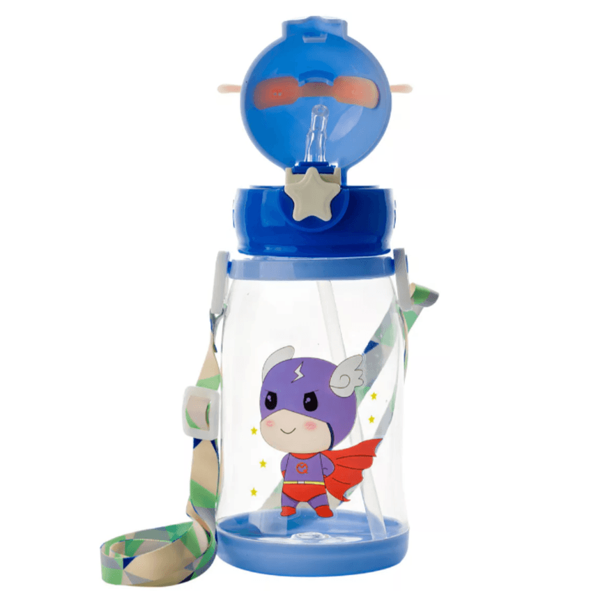 Garrafa Squeze Alce Infantil Bpa Free Enfeites Adesivo 600ml - imagem 2