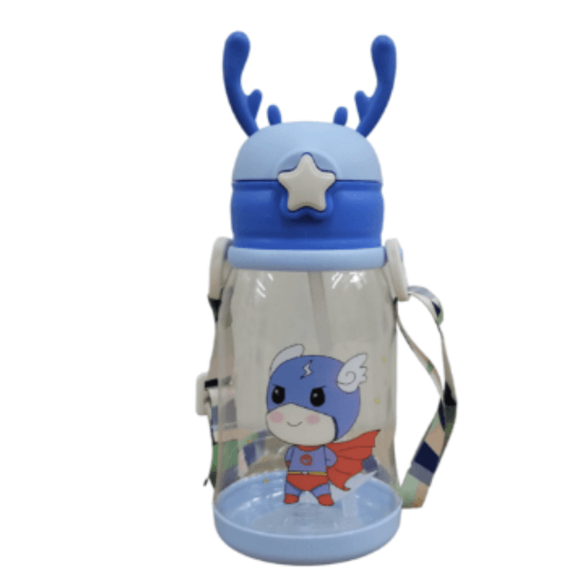 Garrafa Squeze Alce Infantil Bpa Free Enfeites Adesivo 600ml - imagem 5