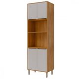 Paneleiro Torre Quente 4 Portas 70cm Em Mdf Divina Mgm Móveis