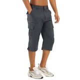 Calças Cargo Tacvasen, Shorts 3/4 Masculinos Para Caminhada E Pesca