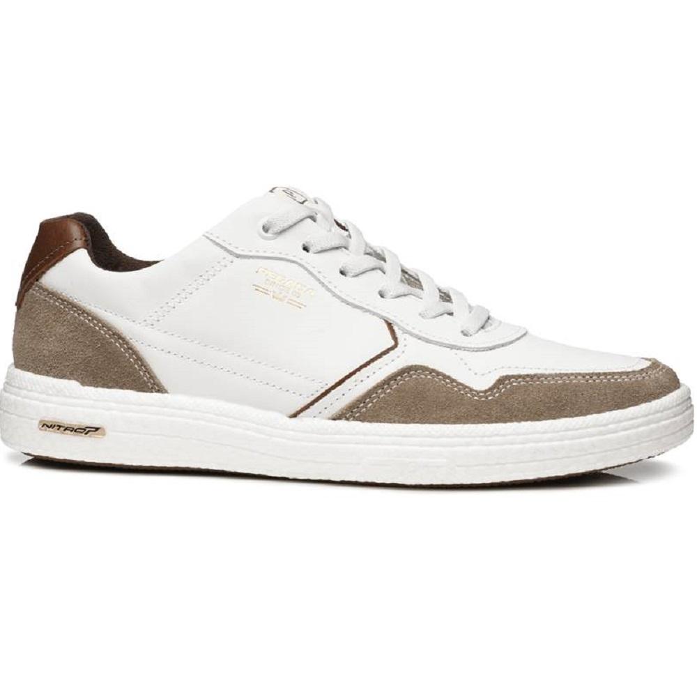 Sapatenis Pegada Ref 112003-02 Branco/marrom 043