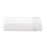 Lençol Solteiro King Elástico Algodão 200 Fios Branco Tom