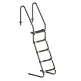Escada 1 1/2 Pol Com 5 Degraus Em Inox Comfort Home 024414 Sodramar