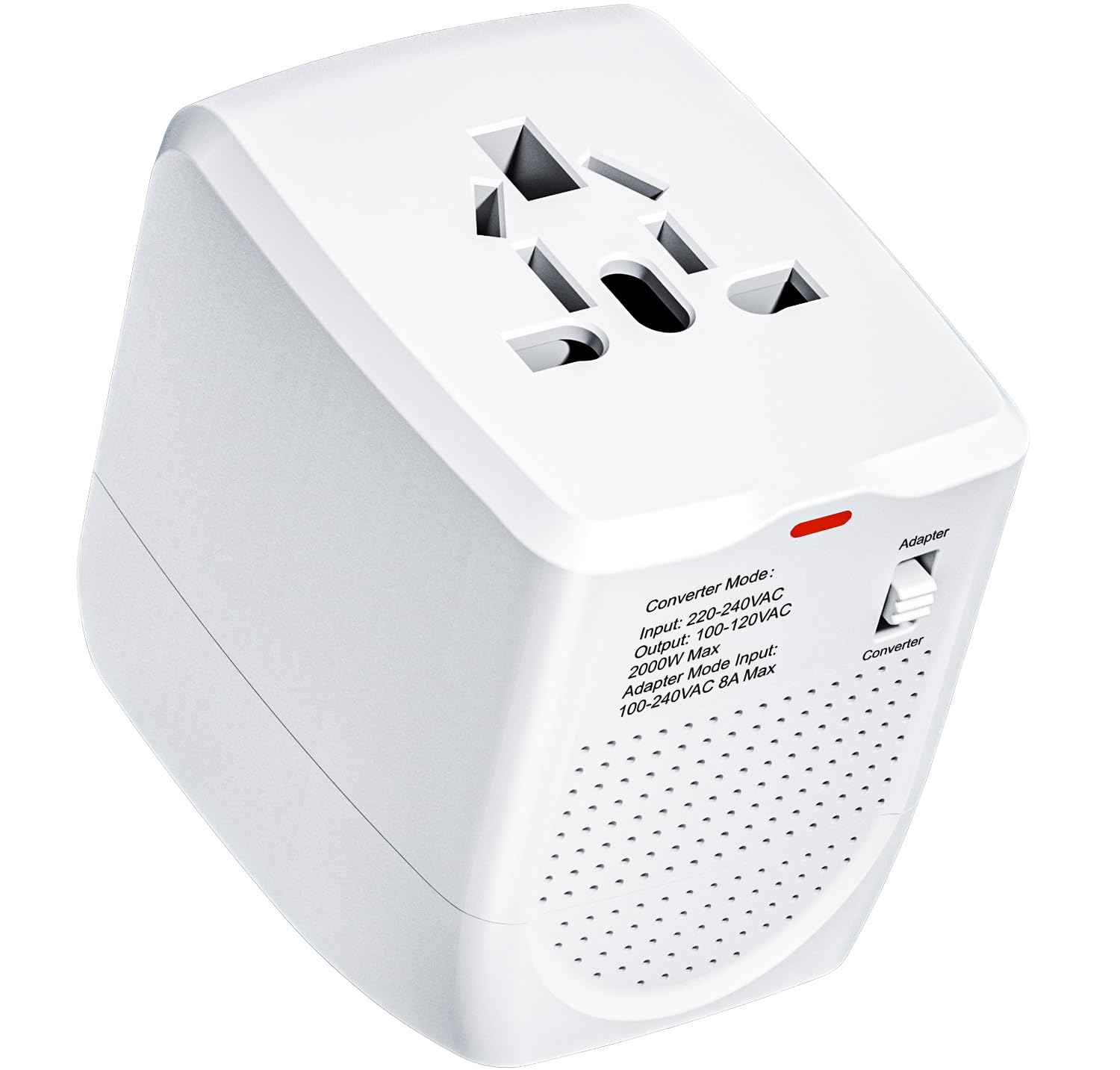 Adaptador Conversor De Viagem Internacional 220v A 110v