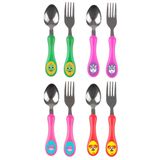 Kit Talheres Bebe Infantil Aço Inox Conjunto Garfinho E