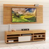 Rack Com Painel Para Tv Até 55 Polegadas 1 Porta Com Pés Genova Viero