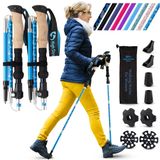 Bastões De Caminhada High Stream Gear Bastões De Caminhada Dobráveis Azuis
