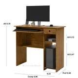 Mesa Computador Gaveta Vieena Plus Cores Comprar Moveis Sua