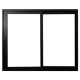 Janela Vitro 2 Folhas De Correr De Alumínio Linha 25 120cm X 150cm Preto