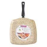 Frigideira Antiaderente Quadrada Para Grelhar Grill 24cm Top Stone