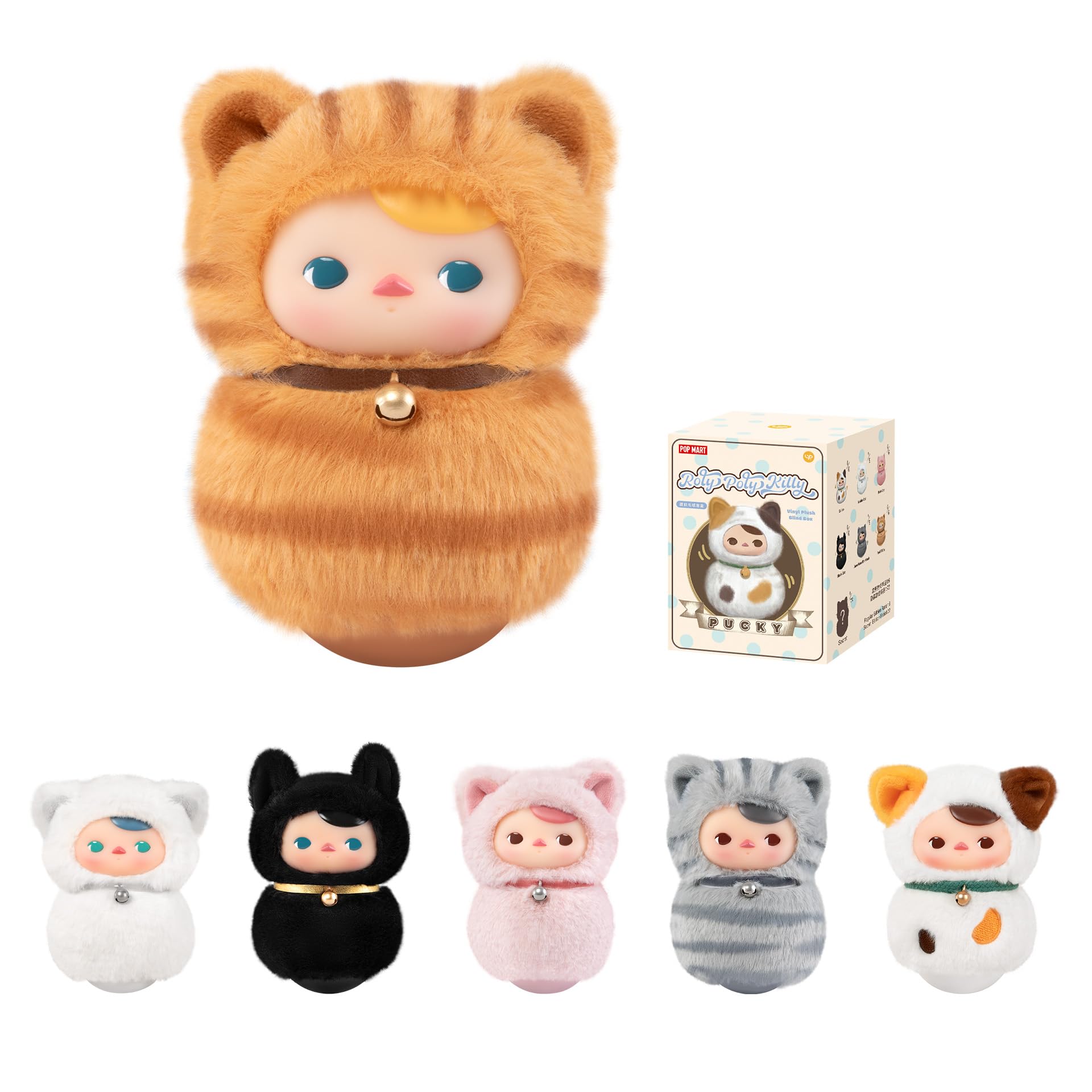 Pelúcia De Vinil Blind Box Pop Mart Pucky Roly-poly Kitty - Carrefour