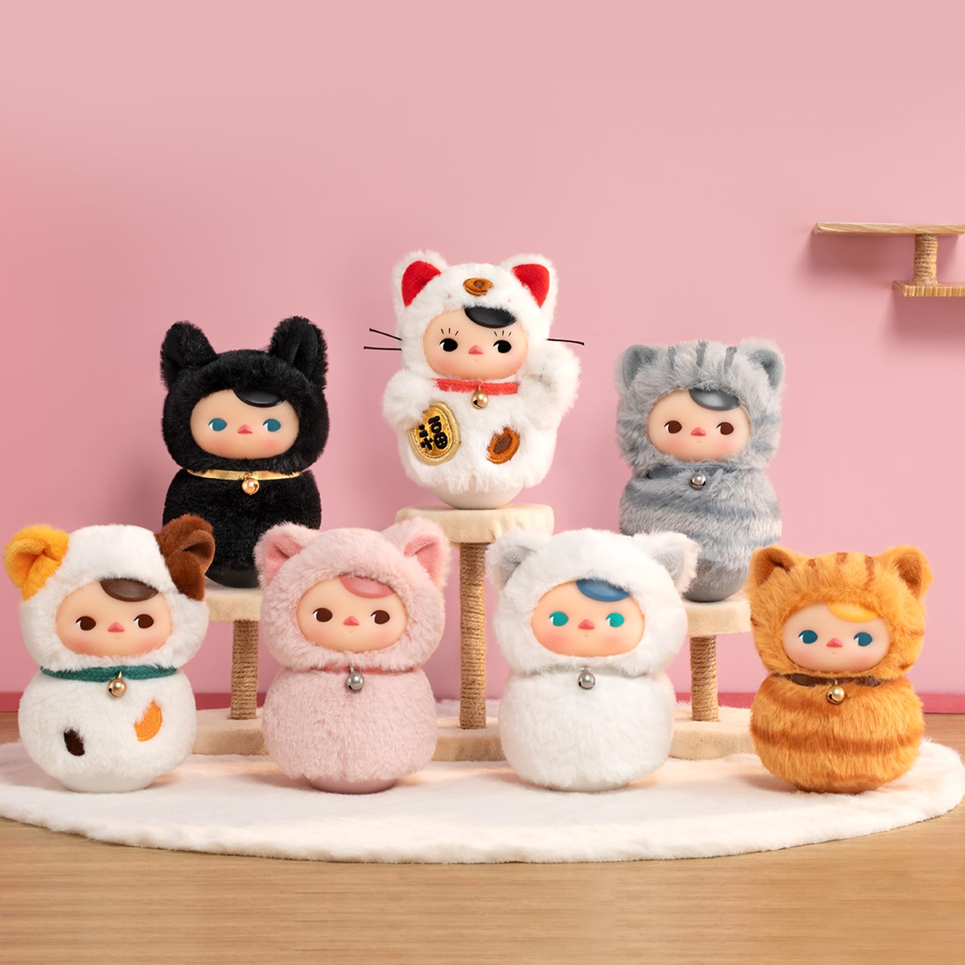 POP MART PUCKY 「Roly-Poly Kitty」ぬいぐるみ2箱 Pelúcia De Vinil Blind Box Pop Mart Pucky Roly-poly Kitty - Carrefour