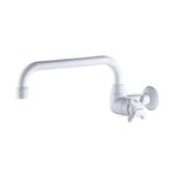 Torneira Para Cozinha De Parede Bica Móvel U Brio Lorenzetti - 1164 F34 - Branco