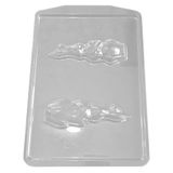 Forma De Silicone Coelho Braços Cruzados - 4cm X 11,4cm - 4 Un