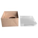 Embalagem Para Ovo De Colher Kraft Ajustável 150g 250g 10 Un