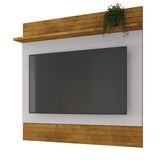 Painel Suspenso Guaruja Sala Tv Até 55 Polegadas Naturale/off White