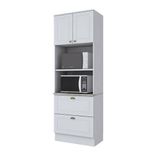 Paneleiro Duplo Americana 2 Portas 2 Gavetas Henn Branco