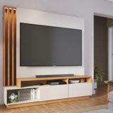 Estante Home Ripada Para Tv Até 65 Polegadas Com Led 2 Portas Humaitá Colibri