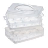 Porta-ovos Snapware Snap &#39;n Stack, 2 Camadas, 24 Ovos, Plástico