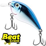 Isca Artificial Marine Beat Crank 45sr Chb11 Azul Prateada 4.5cm 6.3g Meia Água Para Tilápia 45srf