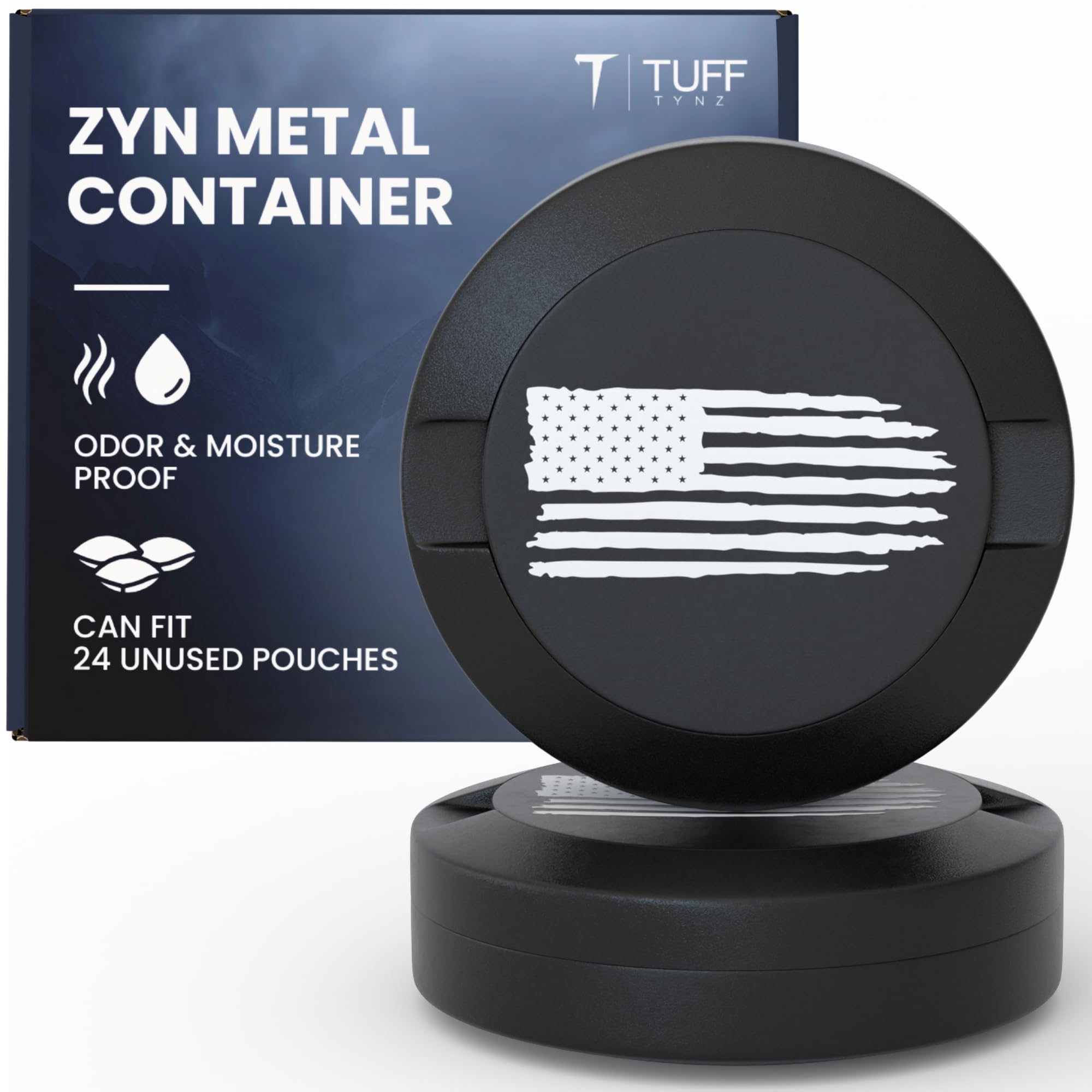 Recipiente De Armazenamento Tufftynz Zyn Metal Can Aluminium Para Homens