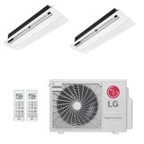 Ar Condicionado Multi Split Inverter Lg 18 000 2x Evap Cassete 1 Via 12 000 Quente Frio 220v
