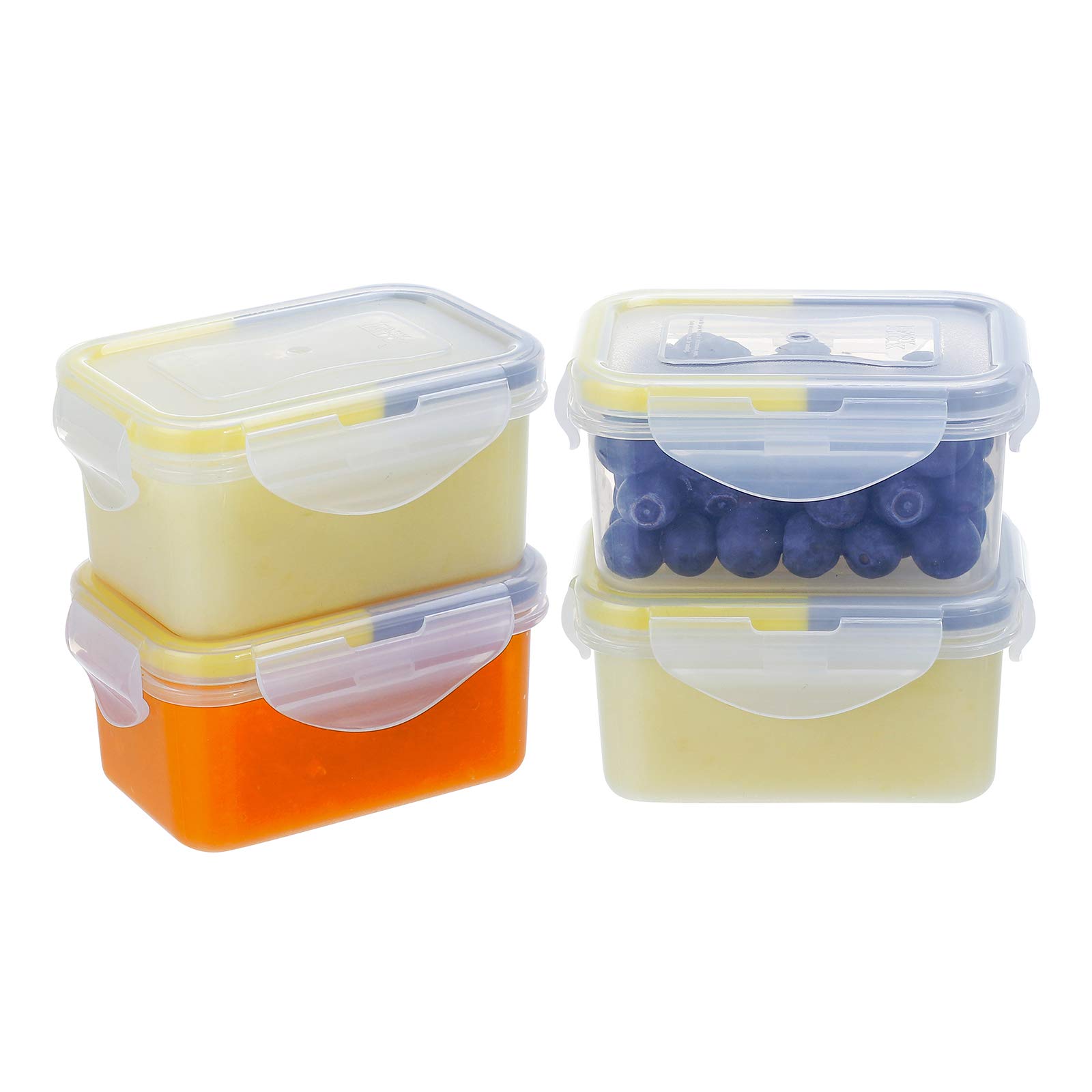 Conjunto De Recipientes De Armazenamento De Alimentos Kigi, Pacote Com 4 Unidades, Caixa Bento De 180 Ml