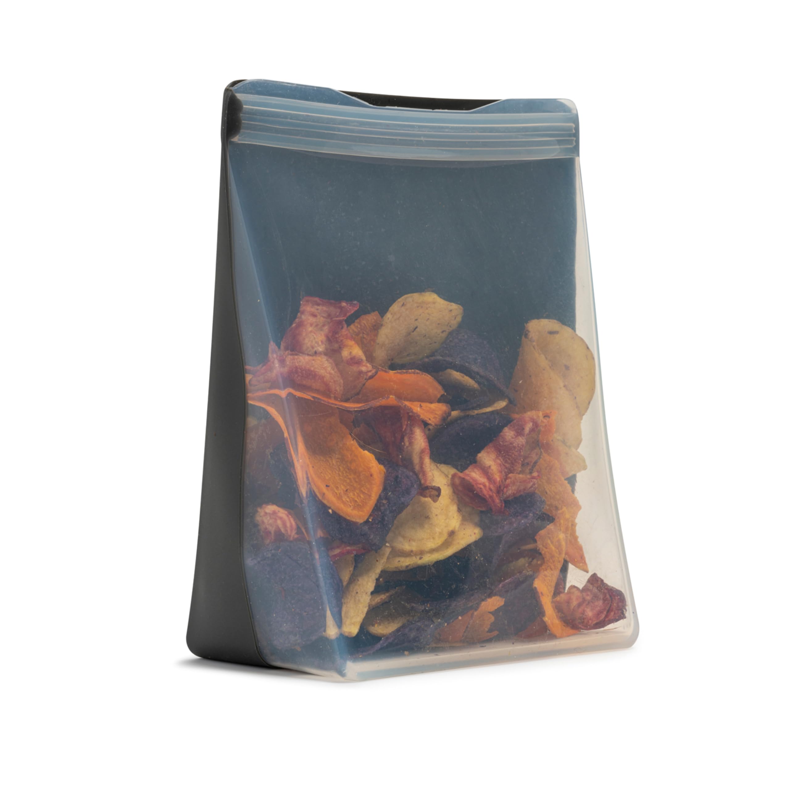 Saco De Armazenamento Reutilizável W&amp;p Porter Silicone Sandwich 1.5l Charcoal