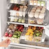 Caixas Organizadoras De Geladeira Dewpeton Clear Plastic
