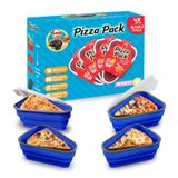 Recipiente De Armazenamento De Pizza Pacote De Pizza Com 5 Bandejas De Servir, Pacote Com 4