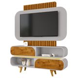 Home Estante Rack Camboriu Para Tv Até 55 Polegadas Naturale/off White