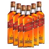 Kit Com 6 Johnnie Walker Red Label Blended Scotch Whisky 750ml