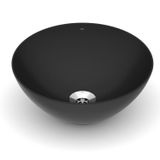 Kit 2 Cubas De Apoio Redonda Sem Mesa 350 Design D1 Celite Matte Black