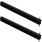 2 Suportes Pia Chumbar Bancada Mesa 60 Cm - Preto