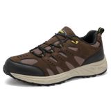 Sapatos De Caminhada Kricely Waterproof Suede Para Homens, Marrom, Tamanho 10