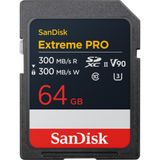 Cartão Memória Sandisk Sd Xc 64gb 300mb/s Extreme Pro Uhs-ii