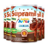 Kit 5 Supramil Bebida De Arroz Kids Chocolate Unilife 500g