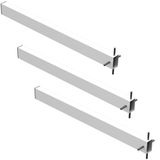 3 Suportes Pia Chumbar Bancada Mesa 40 Cm - Branco