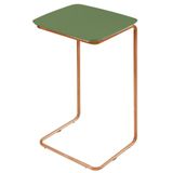 Mesa De Apoio Slim Verde Em Metal Cobre