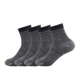 Meias Caudblor Merino Wool Hiking Thermal Warm Para Homens, Pacote Com 4