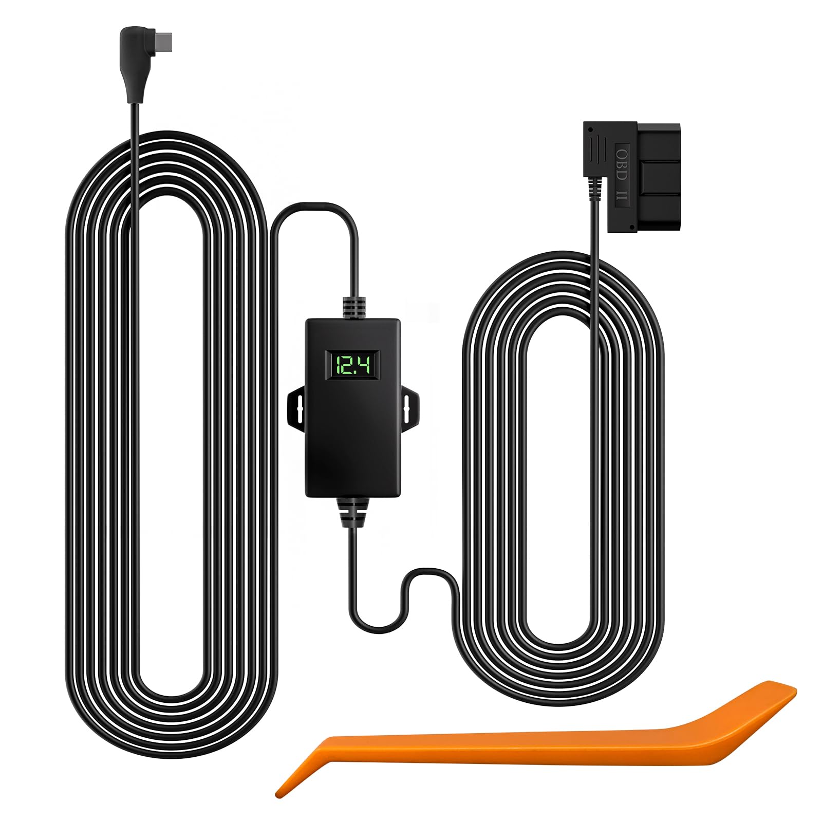 Kit Hardwire Wolfbox Usb C Obd E Carregador De Carro Para Mirror Dash Cam