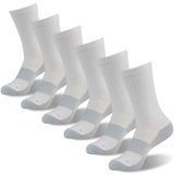 Meias Footplus Hiking Running Copper Para Homens, 6 Pares, Brancas