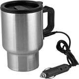 Caneca Eletrica 12v Jarra Inox Termica Carro Garrafa Aquecedor Copo Aquecimento Automotivo Caminhao Barco