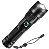 Lanterna Tática T9 Led Recarregável Usb Zoom Longo Alcance Super Potente