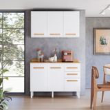 Armario Para Cozinha 120cm X 212,5cm Amore Branco