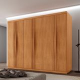 Guarda-roupa Casal 100% Mdf 6 Portas E 6 Gavetas Olimpo Naturalle
