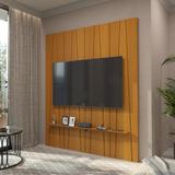 Painel Ripado Horizon Para Tv Até 75 Polegadas 180cm Cedro