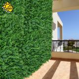 15 Placas De Plantas Artificiais 60x40 Para Jardim Suspenso Com Resistência Uv Fácil De Instalar Samambaia Com Eucalipto