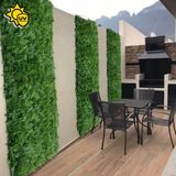 18 Placas Para Parede Verde Livre De Manutenção Resistente Aos Raios Uv Altamente Realista Fácil De Instalar 60x40cm