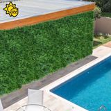 15 Placas De Plantas Artificiais 60x40 Para Jardim Suspenso Com Garantia Uv Fácil De Instalar